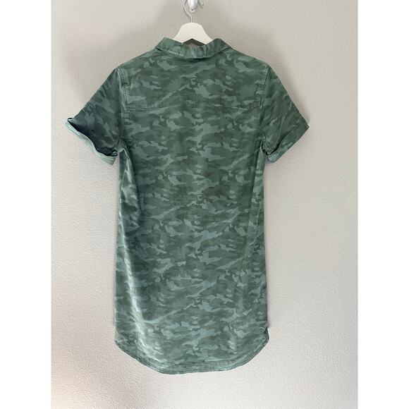 Vineyard Vines Margo Camo Shirt Dress size 10 - Picture 8 of 9